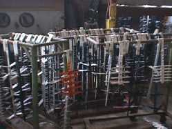 Commercial anodizing racks 