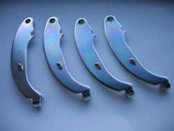 Bright zinc plating with a blue iradescent finish on electroplated steel